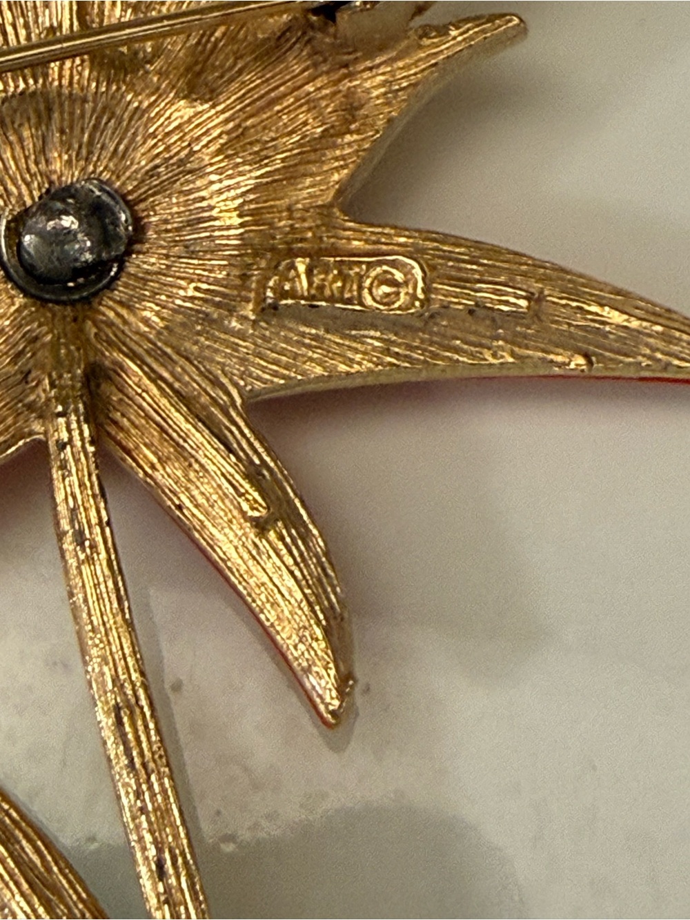 ART ( Arthur Pepper) flowers brooch vintage - Picture 3 of 4